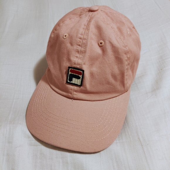BRAND NEW! Pink FILA Cotton Baseball Dad Hat Cap - Picture 1 of 12